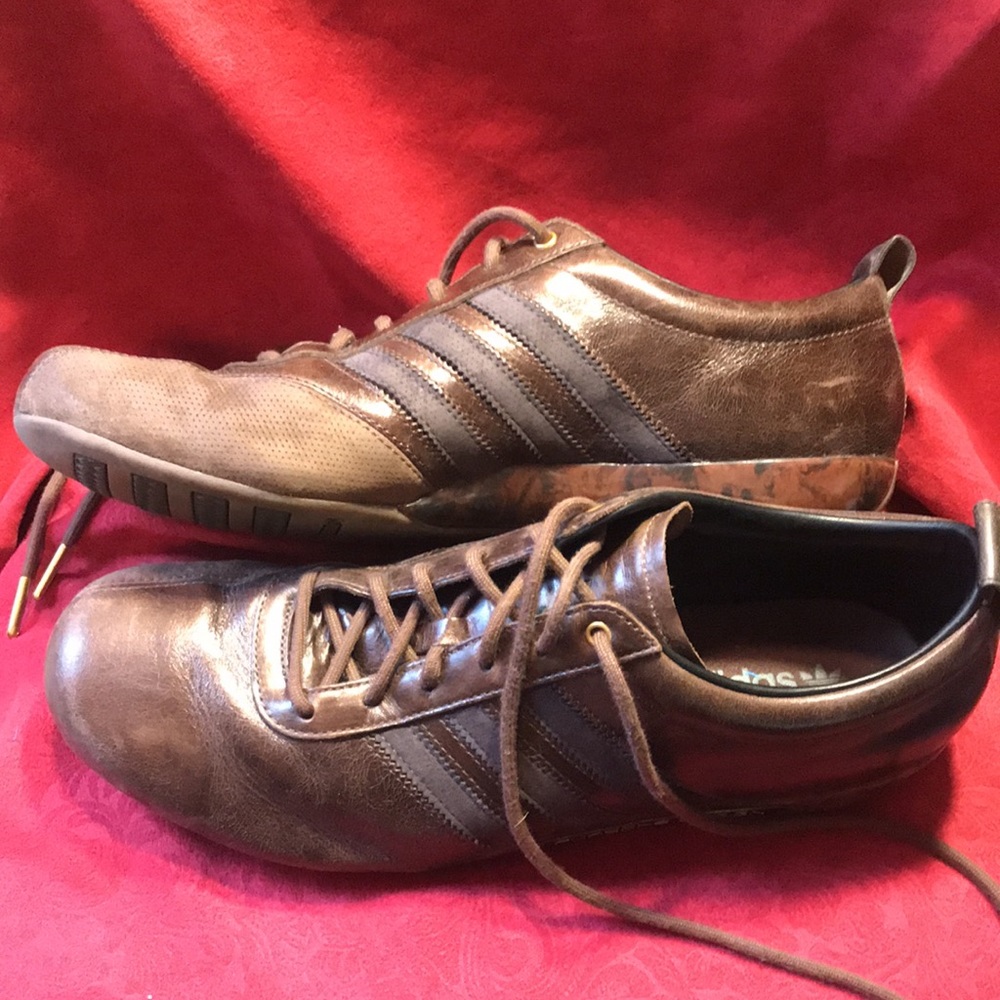 Adidas Porsche design brown leather driving shoes, Men’s size 11